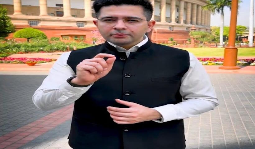 पंजाब से राज्यसभा सांसद राघव चड्ढा (तस्वीर क्रेडिट@pawansingh630)