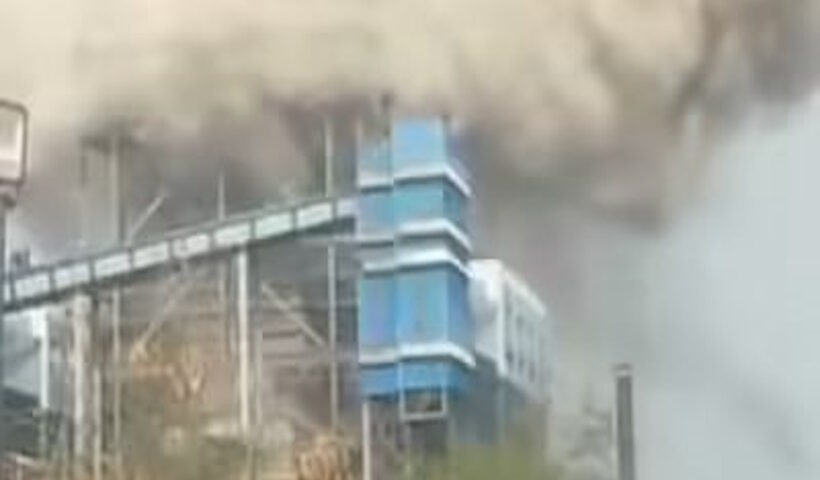 छत्तीसगढ़ के सक्ती में वेदांता पावर प्लांट हादसा भयावह (तस्वीर क्रेडिट@sapnamadan)