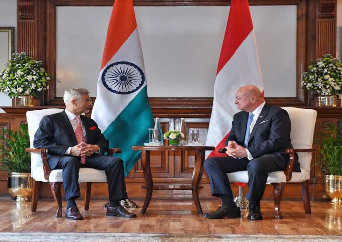 ऑस्ट्रिया के फेडरल चांसलर क्रिश्चियन स्टॉकर चार दिवसीय दौरे पर भारत पहुँचे (तस्वीर क्रेडिट@DrSJaishankar)