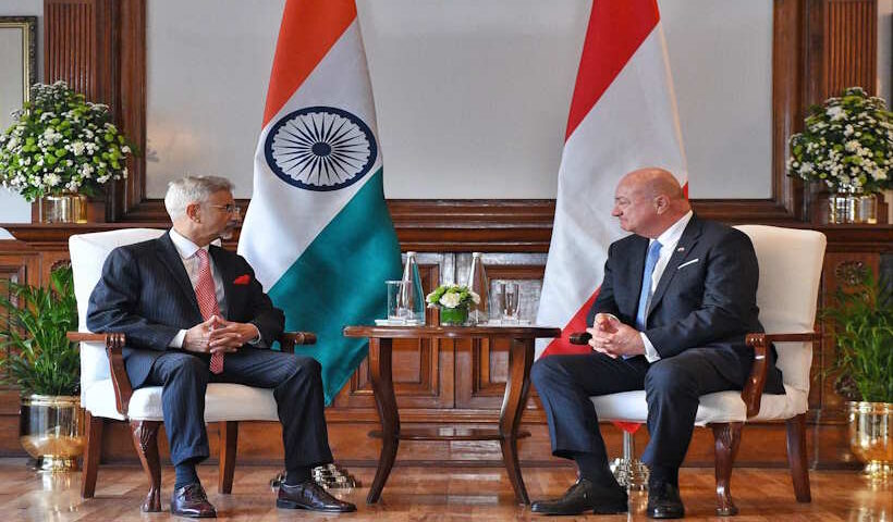 ऑस्ट्रिया के फेडरल चांसलर क्रिश्चियन स्टॉकर चार दिवसीय दौरे पर भारत पहुँचे (तस्वीर क्रेडिट@DrSJaishankar)