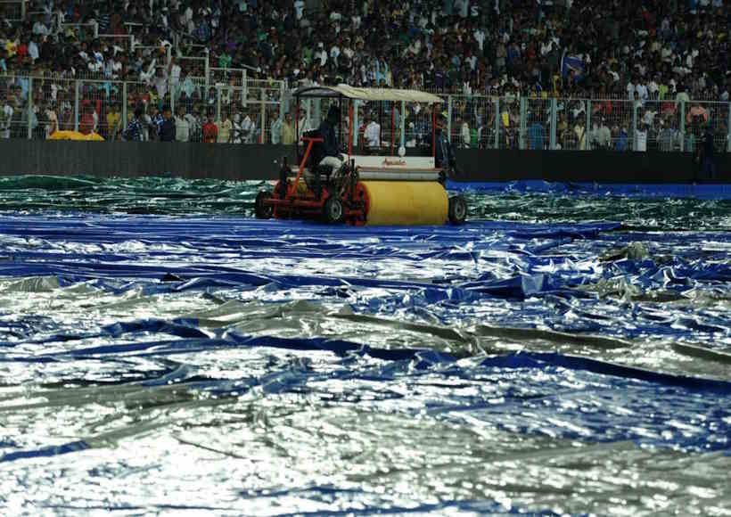 बारिश के कारण केकेआर और पंजाब किंग्स के बीच का मुकाबला रद्द (तस्वीर क्रेडिट@Khuni3213)