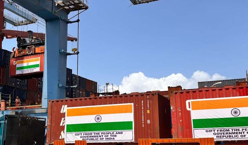 भारत ने सेशेल्स को भेजी 250 मीट्रिक टन खाद्यान्न सहायता (तस्वीर क्रेडिट@MEAIndia)