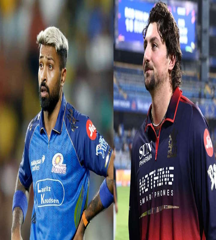 हार्दिक पांड्या और टिम डेविड (तस्वीर क्रेडिट@ImTanujSingh)