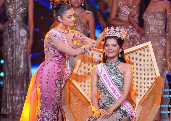 गोवा की साध्वी सतीश सैल बनीं ‘फेमिना मिस इंडिया 2026 (तस्वीर क्रेडिट@Surender_10K)