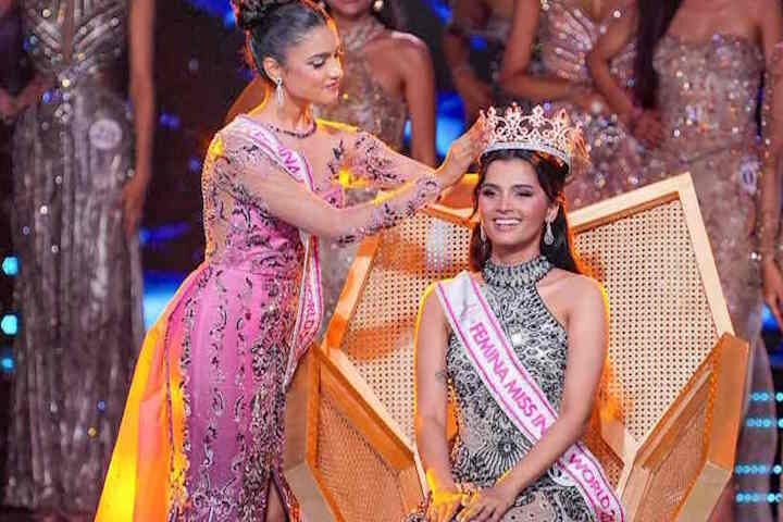 गोवा की साध्वी सतीश सैल बनीं ‘फेमिना मिस इंडिया 2026 (तस्वीर क्रेडिट@Surender_10K)