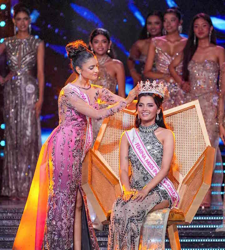 गोवा की साध्वी सतीश सैल बनीं ‘फेमिना मिस इंडिया 2026 (तस्वीर क्रेडिट@Surender_10K)