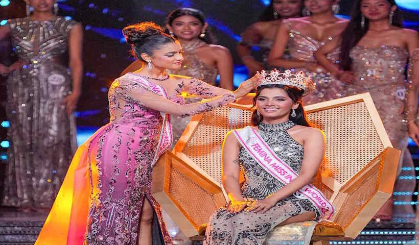 गोवा की साध्वी सतीश सैल बनीं ‘फेमिना मिस इंडिया 2026 (तस्वीर क्रेडिट@Surender_10K)
