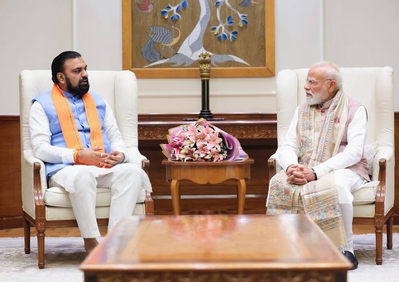 बिहार के नए मुख्यमंत्री सम्राट चौधरी और प्रधानमंत्री नरेंद्र मोदी (तस्वीर क्रेडिट@samrat4bjp)