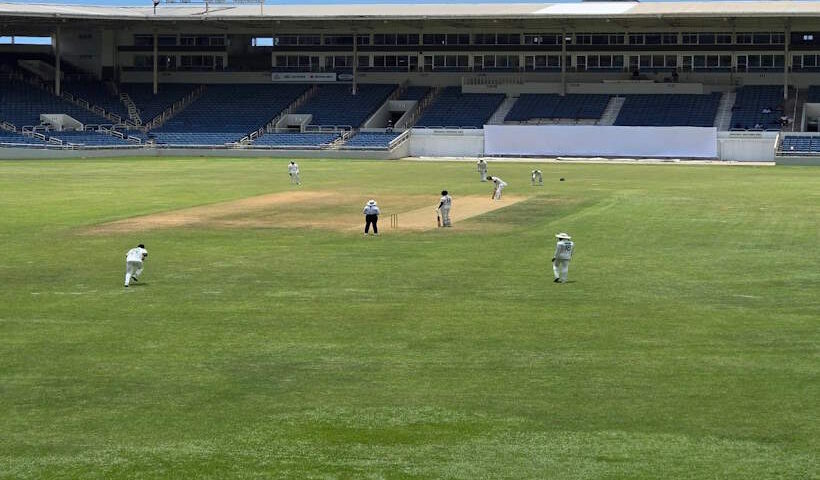 वेस्टइंडीज चैंपियनशिप का मैच खतरनाक पिच की वजह से बीच में रद्द (तस्वीर क्रेडिट@wiplayers)