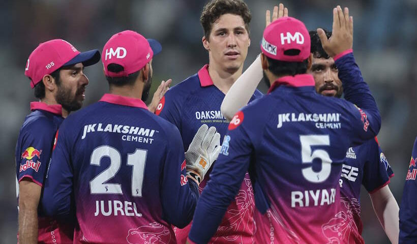 राजस्थान रॉयल्स के तेज गेंदबाज नांद्रे बर्गर पर लगा जुर्माना (तस्वीर क्रेडिट@we_knowd)