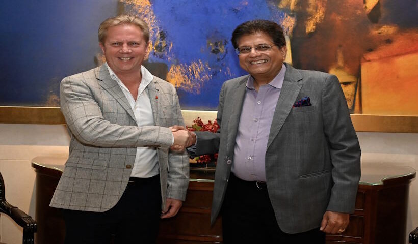 पीयूष गोयल और न्यूजीलैंड के ट्रेड और इन्वेस्टमेंट मंत्री टॉड मैक्ले (तस्वीर क्रेडिट@PiyushGoyal)