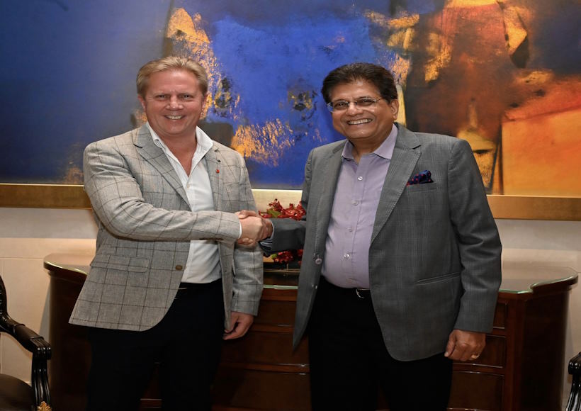 पीयूष गोयल और न्यूजीलैंड के ट्रेड और इन्वेस्टमेंट मंत्री टॉड मैक्ले (तस्वीर क्रेडिट@PiyushGoyal)