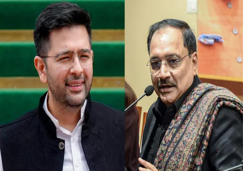 आम आदमी पार्टी द्वारा राघव चड्ढा को राज्यसभा के उपनेता पद से हटाए जाने पर विपक्ष की प्रतिक्रिया (फाइल फोटो)