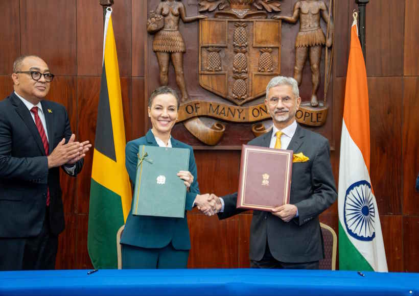 जमैका दौरे पर विदेश मंत्री एस. जयशंकर की अहम बैठक (तस्वीर क्रेडिट@DrSJaishankar)