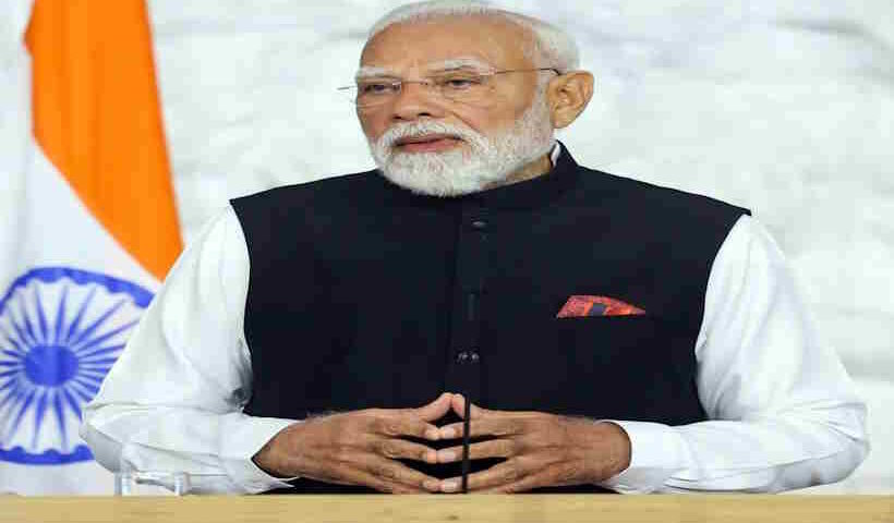 प्रधानमंत्री नरेंद्र मोदी (तस्वीर क्रेडिट@rashtra_press)
