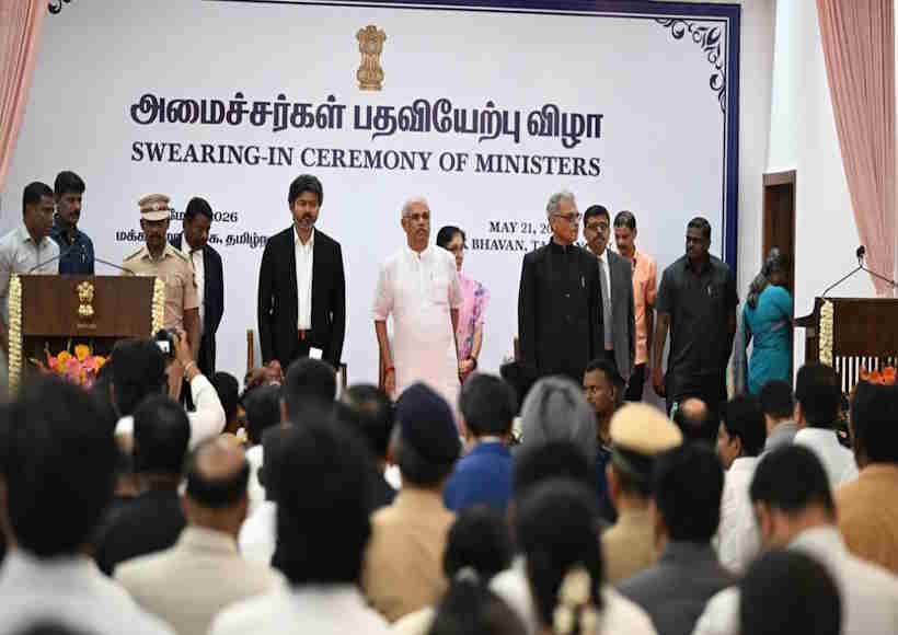 तमिलनाडु में मुख्यमंत्री विजय का पहला बड़ा मंत्रिमंडल विस्तार, 23 नए मंत्रियों ने ली शपथ (तस्वीर क्रेडिट@maagulf)