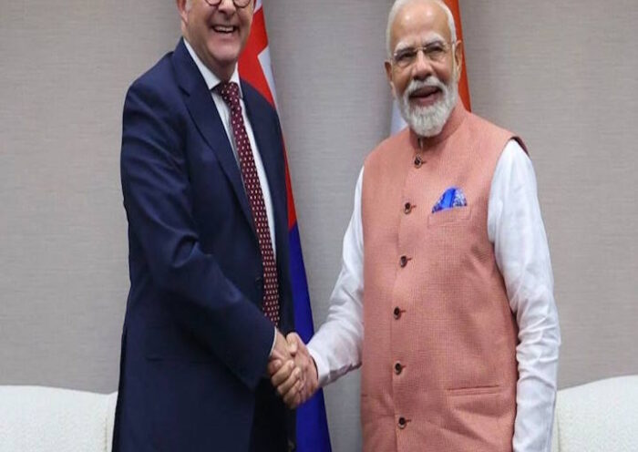 ऑस्ट्रेलिया के प्रधानमंत्री एंथनी अल्बनीज और प्रधानमंत्री नरेंद्र मोदी (तस्वीर क्रेडिट@rashtra_press)