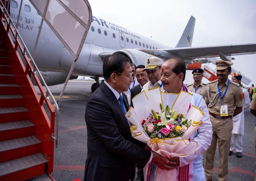 बोधगया से शुरू हुआ म्यांमार राष्ट्रपति का भारत दौरा (तस्वीर क्रेडिट@MEAIndia)