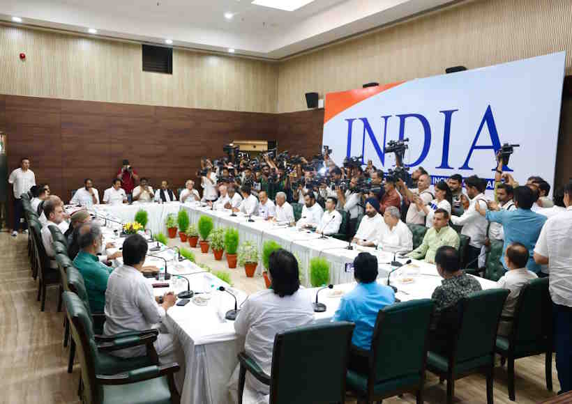 ‘इंडिया’ गठबंधन की अहम बैठक आज (तस्वीर क्रेडिट@INCOBCDept)