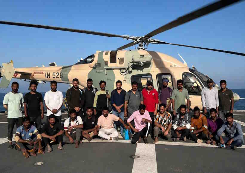 होर्मुज जलडमरूमध्य के पास जहाज में आग के बाद राहत,सभी 24 भारतीय क्रू सदस्य सुरक्षित (तस्वीर क्रेडिट@pm_next40821)