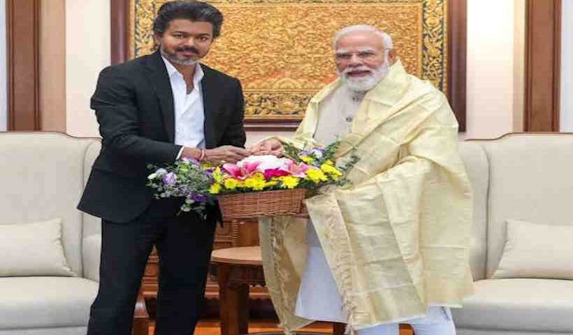 मुख्यमंत्री जोसेफ विजय के जन्मदिन पर प्रधानमंत्री मोदी ने दी शुभकामनाएँ (तस्वीर क्रेडिट@bulbulroymishra)