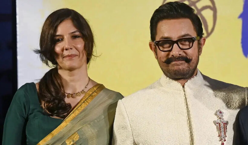 आमिर खान ने स्वीकार किया कि वह अपनी गर्लफ्रेंड गौरी स्प्रैट के साथ शांति से हैं।