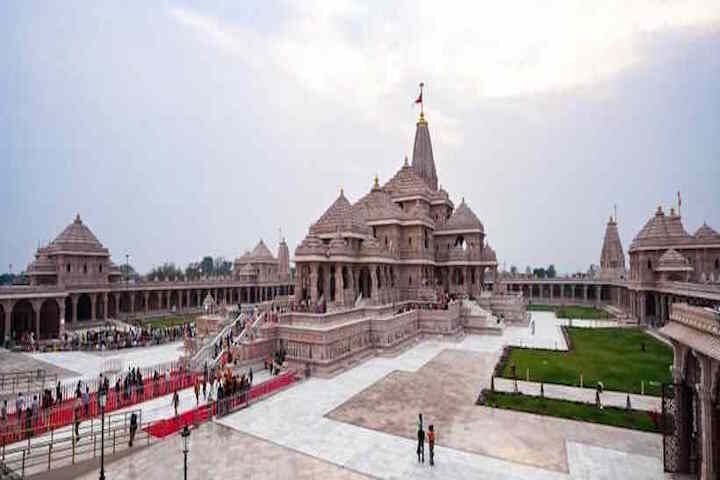 अयोध्या स्थित श्री राम जन्मभूमि मंदिर (तस्वीर क्रेडिट@rashtra_press)