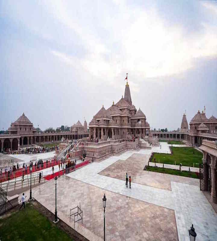अयोध्या स्थित श्री राम जन्मभूमि मंदिर (तस्वीर क्रेडिट@rashtra_press)