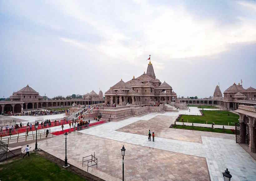 अयोध्या स्थित श्री राम जन्मभूमि मंदिर (तस्वीर क्रेडिट@rashtra_press)