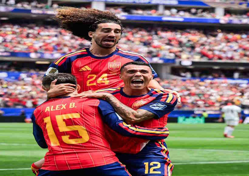 स्पेन ने ऑस्ट्रिया को 3-0 से हराकर राउंड ऑफ 16 में बनाई जगह (तस्वीर क्रेडिट@PichayaninMild)