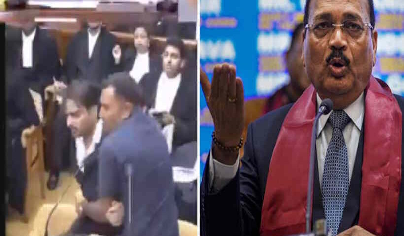 सुप्रीम कोर्ट में कथित हंगामे के मामले में लखनऊ विश्वविद्यालय के दो विधि छात्र गिरफ्तार (तस्वीर क्रेडिट@DeccanHerald)