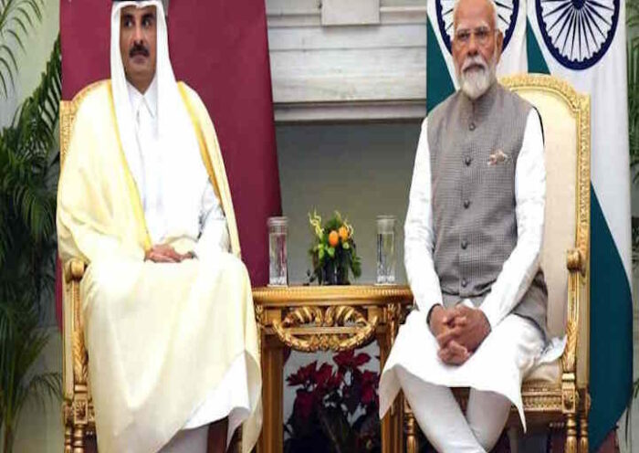 पूर्व अमीर के निधन पर प्रधानमंत्री मोदी ने कतर के अमीर से की बात (तस्वीर क्रेडिट@rashtra_press)