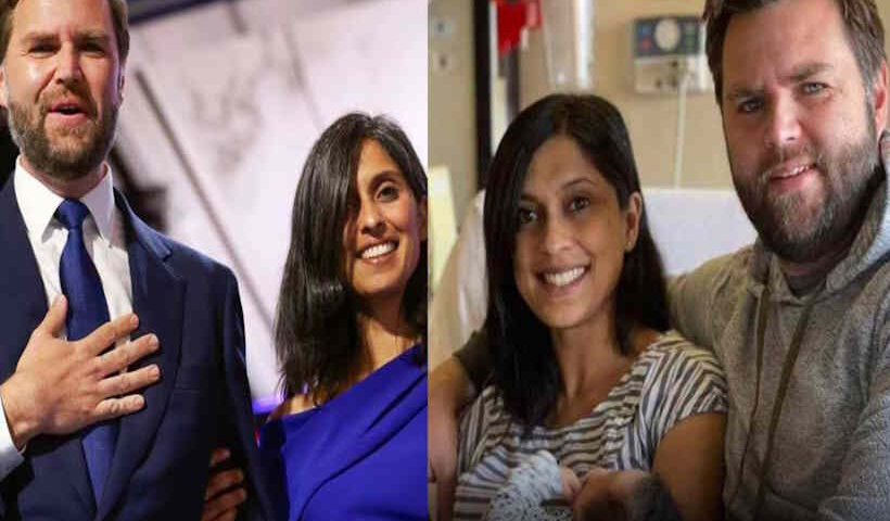 अमेरिका के उपराष्ट्रपति जेडी वेंस और उनकी पत्नी उषा वेंस (तस्वीर क्रेडिट@KortneyGlavin90)