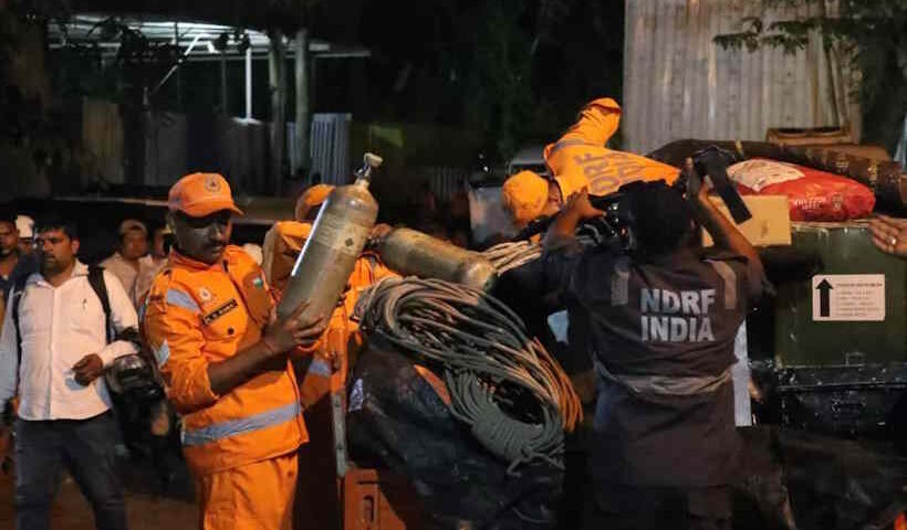 सिक्किम में निर्माणाधीन सुरंग में भूस्खलन के बाद मीथेन गैस रिसाव (तस्वीर क्रेडिट@SikkimMedia)