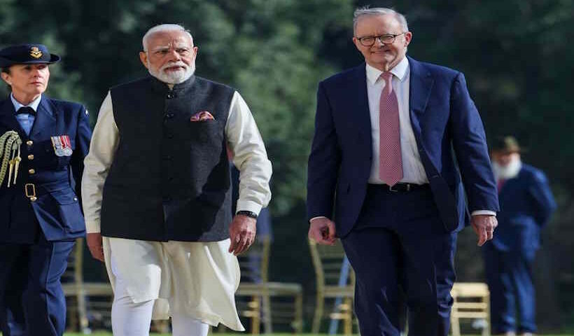 प्रधानमंत्री मोदी और ऑस्ट्रेलिया के प्रधानमंत्री एंथनी अल्बनीज (तस्वीर क्रेडिट@BRICS_live)