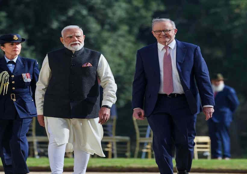 प्रधानमंत्री मोदी और ऑस्ट्रेलिया के प्रधानमंत्री एंथनी अल्बनीज (तस्वीर क्रेडिट@BRICS_live)