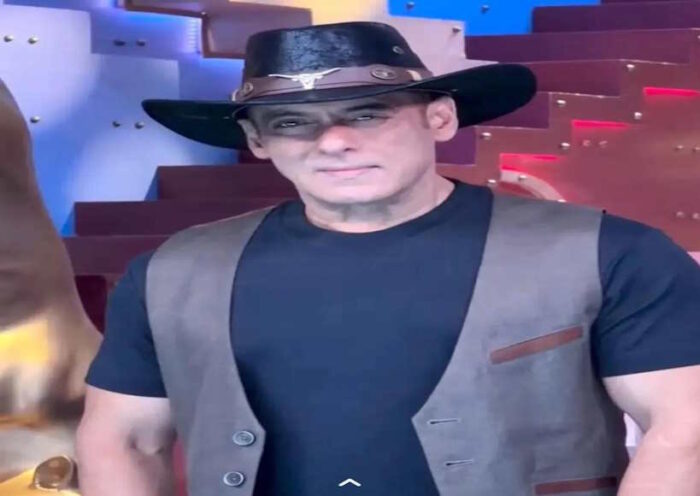 काउबॉय लुक में नजर आए सलमान खान (तस्वीर क्रेडिट@ErKripaShankary)