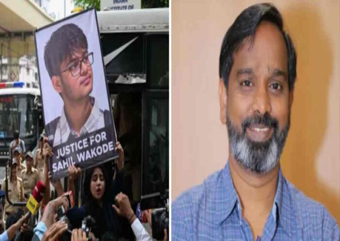 साहिल वाकोडे की मौत मामले में आईआईटी बॉम्बे का बड़ा कदम,प्रोफेसर सूर्यनारायण डूला छुट्टी पर भेजे गए (तस्वीर क्रेडिट@imvivekgupta)
