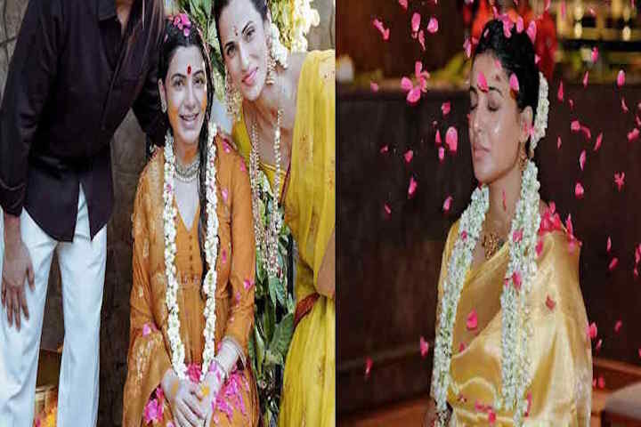 माँ बनने की तैयारी में सामंथा रूथ प्रभु,गोद भराई की रस्म की खूबसूरत झलकियाँ कीं साझा (तस्वीर क्रेडिट@AsianetNewsSN)