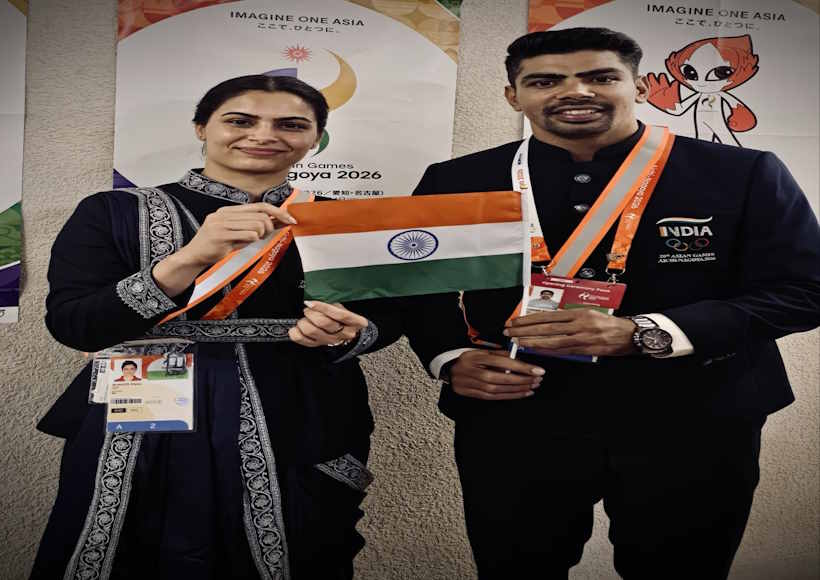 एशियन गेम्स की ओपनिंग सेरेमनी में पवन सहरावत सँभालेंगे भारत की कमान,मनु भाकर के साथ होंगे फ्लैग-बेयरर (तस्वीर क्रेडिट@AarTee33)