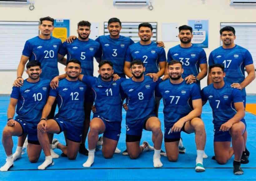 भारतीय पुरुष कबड्डी टीम (तस्वीर क्रेडिट@TheKhelIndia)