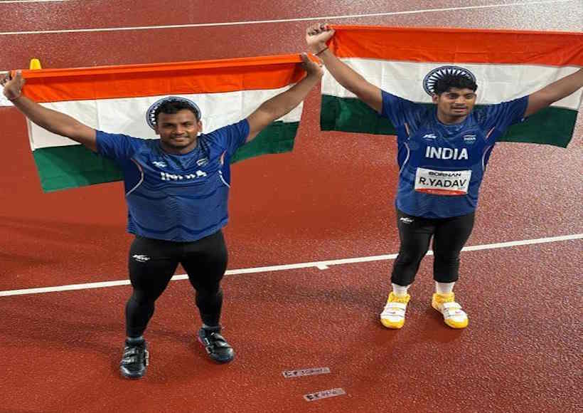 एशियन गेम्स 2026 में भाला फेंक में यशवीर ने जीता सिल्वर तो रोहित को ब्रॉन्ज (तस्वीर क्रेडिट@AIRNewsHindi)