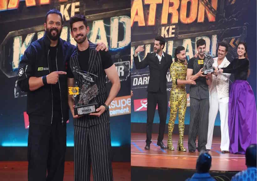 खतरों के खिलाड़ी 15 की ट्रॉफी जीतकर भावुक हुए अविनाश मिश्रा (तस्वीर क्रेडिट@Rohitash_Ias)