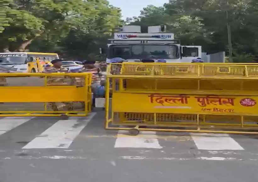 जंतर-मंतर पर प्रदर्शन के चलते दिल्ली में ट्रैफिक बदलाव (तस्वीर क्रेडिट@GenzNews_360)