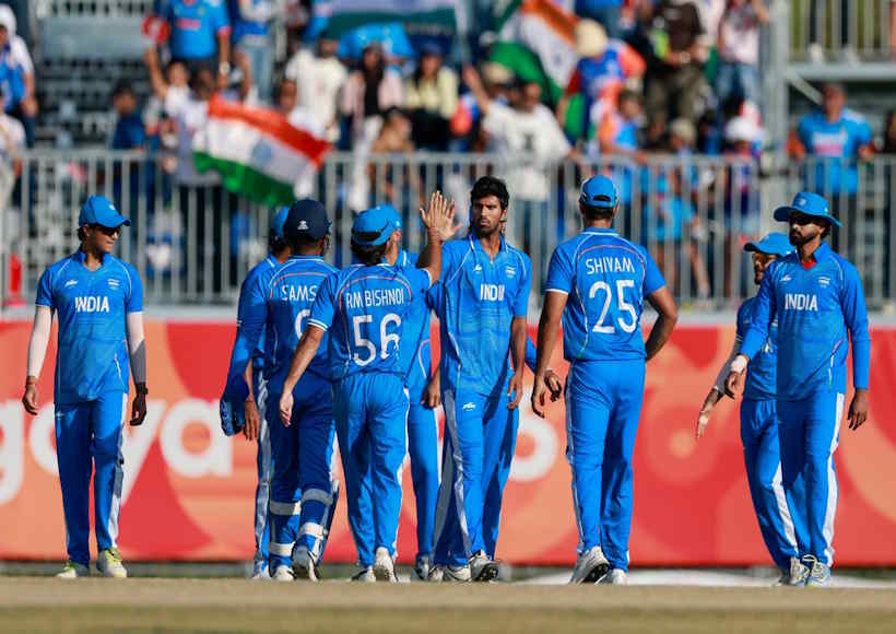 एशियन गेम्स 2026 में भारत ने पाकिस्तान को हराकर जीता क्रिकेट गोल्ड (तस्वीर क्रेडिट@irohitmishrabjp)