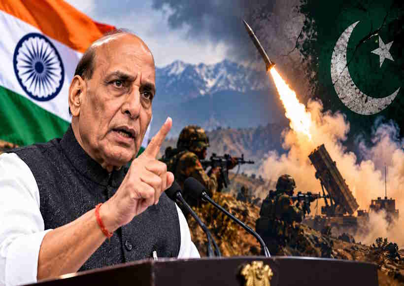 राजनाथ सिंह की चेतावनी से पाकिस्तान में हलचल (तस्वीर क्रेडिट@primeindiia)