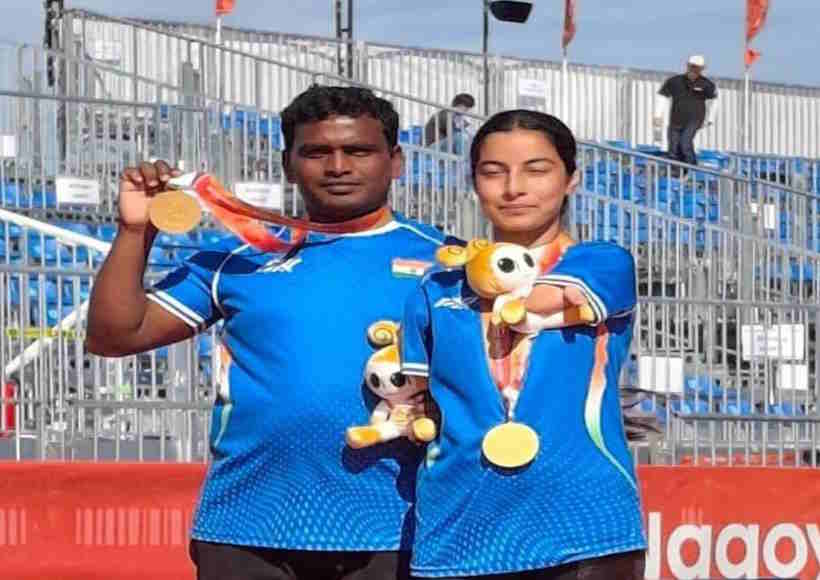 एशियन पैरा गेम्स 2026 में शीतल देवी और तोमन कुमार ने जीता गोल्ड (तस्वीर क्रेडिट@VishvasSarang)