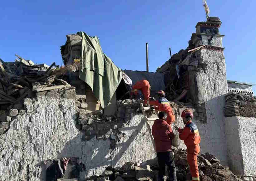 तिब्बत में 7.0 तीव्रता के भूकंप से भारी तबाही (तस्वीर क्रेडिट@newscapsule_)