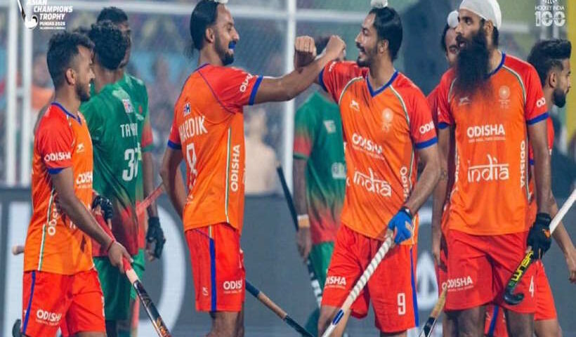 एशियन चैंपियंस ट्रॉफी में भारत का धमाकेदार आगाज, बांग्लादेश को 13-0 से रौंदा (तस्वीर क्रेडिट@ViratKoisa18)