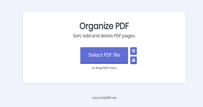 Organize PDF